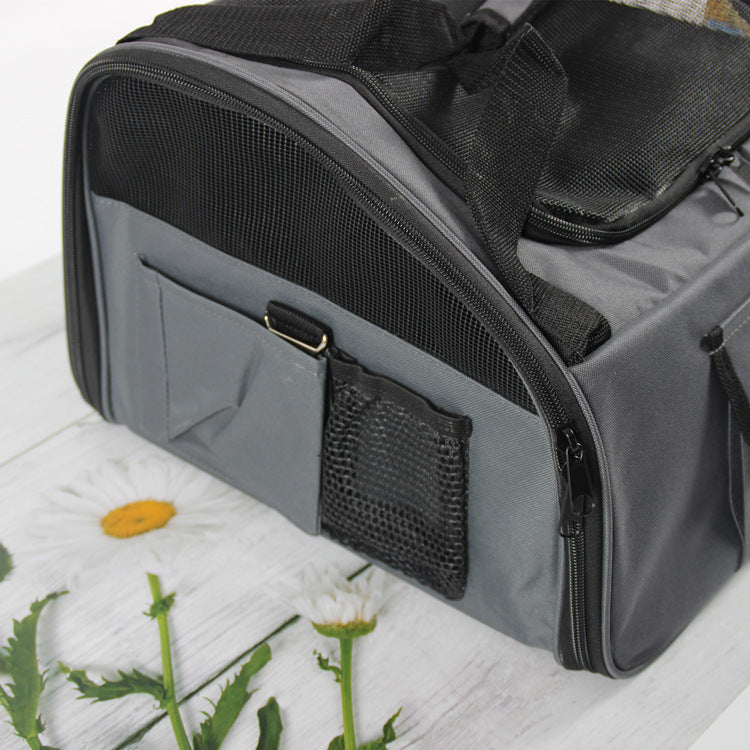 Foldable Pet Car Seat Carrier Bag With Hammock