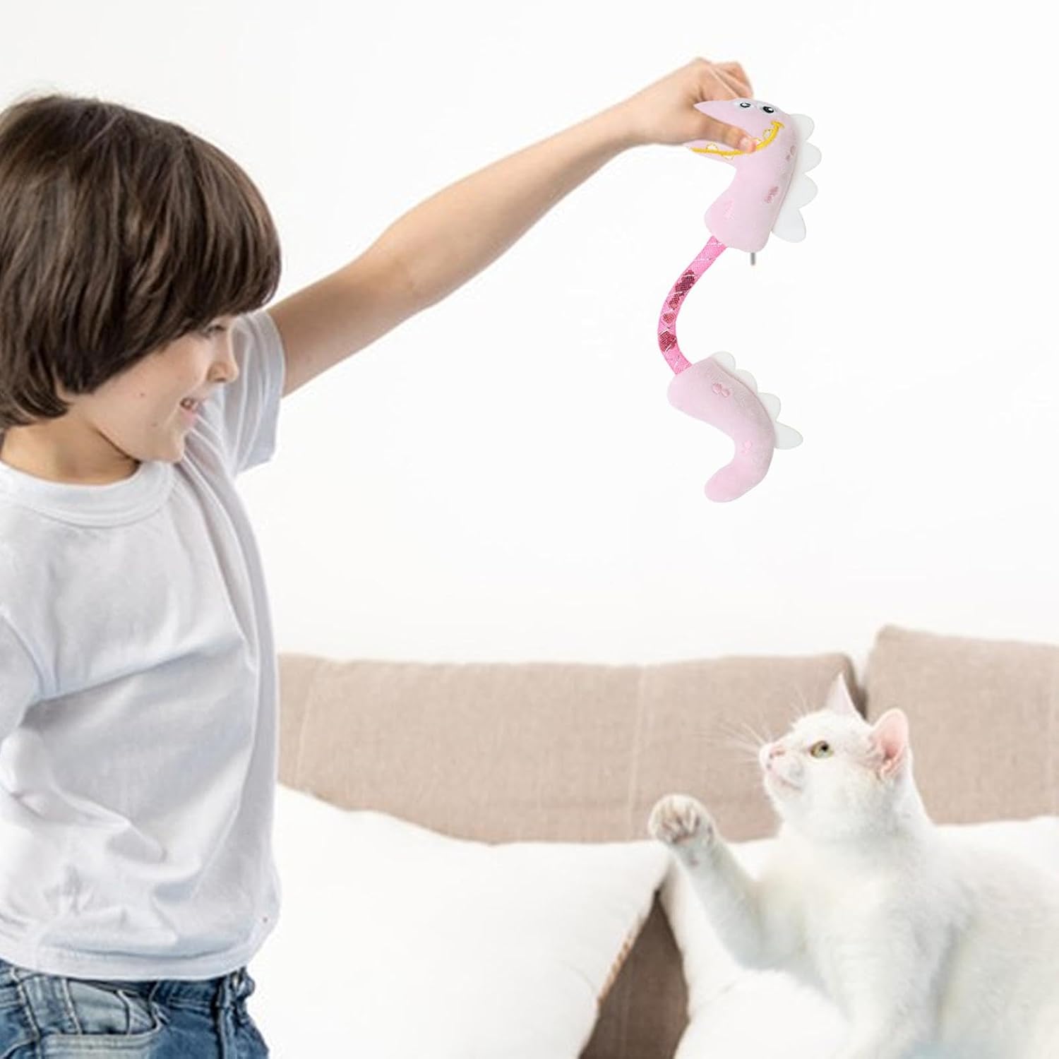 Interactive Pet Chew Toy Teeth Cleaning Catnip Rope Kicker