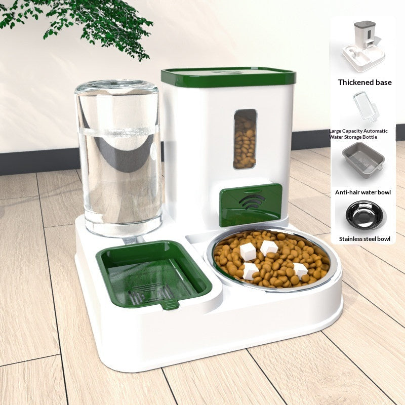 Pet Feeding And Drinking Station With Bowl Set