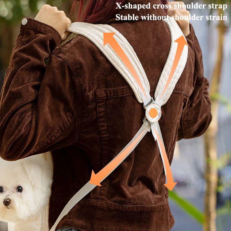 Pet Backpack Carrier Breathable Cross-Design Travel Bag