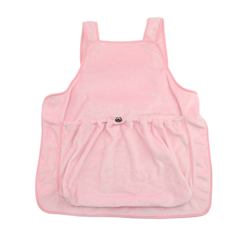 Outdoor Travel Pet Carrier Apron With Plush Sleeping Pocket