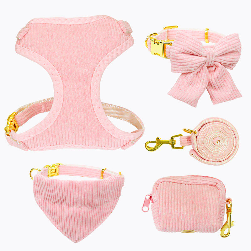 Pet Leash And Harness Outdoor Walking Set