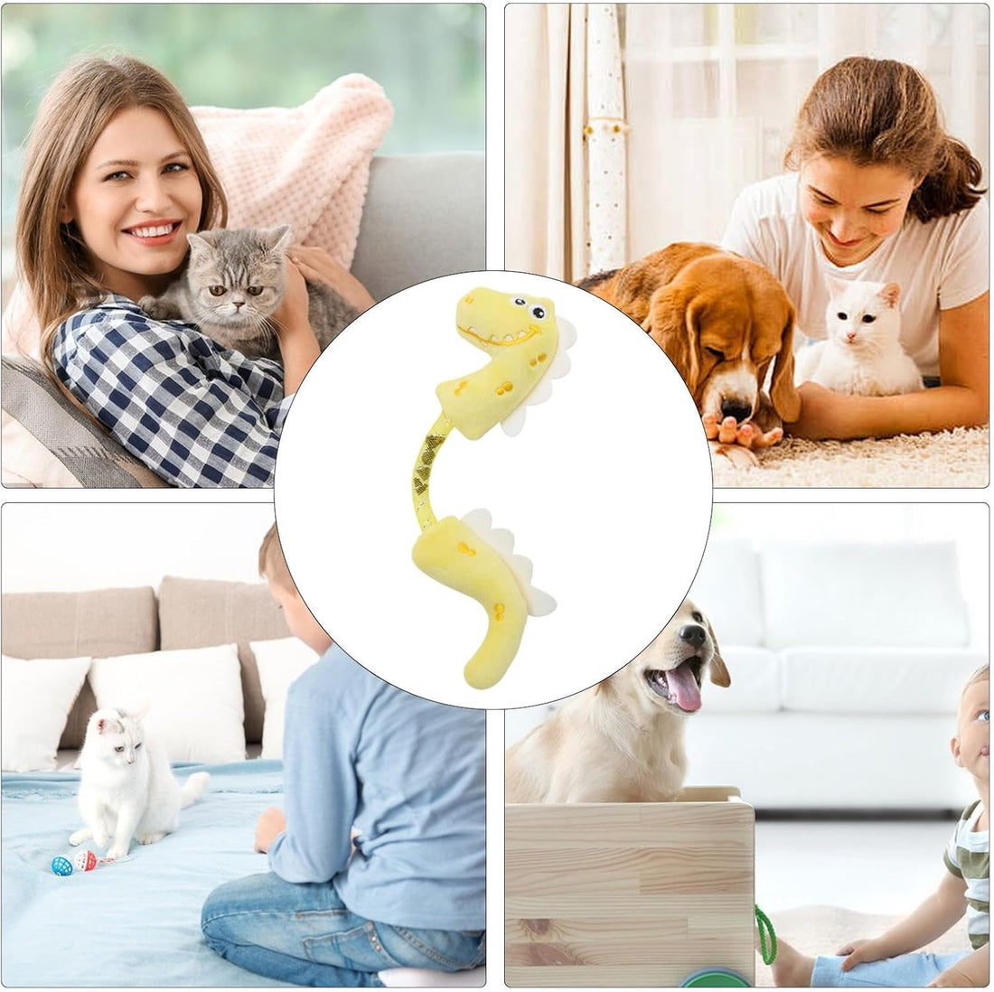 Interactive Pet Chew Toy Teeth Cleaning Catnip Rope Kicker