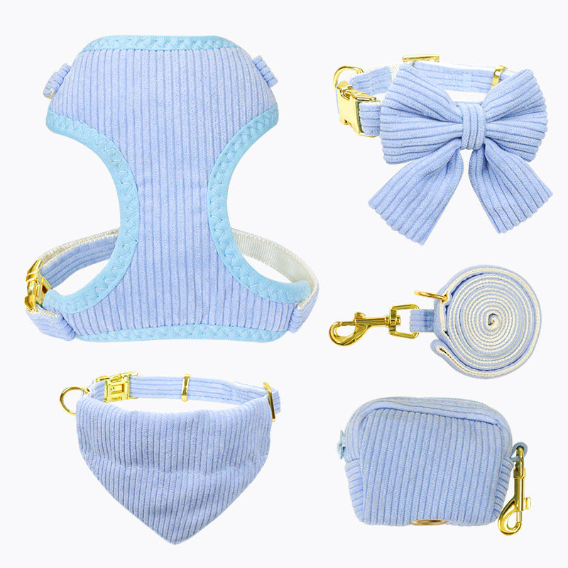 Pet Leash And Harness Outdoor Walking Set