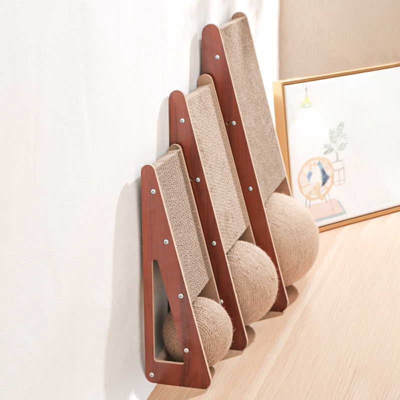 Corrugated Paper Pet Scratching Board Toy Set