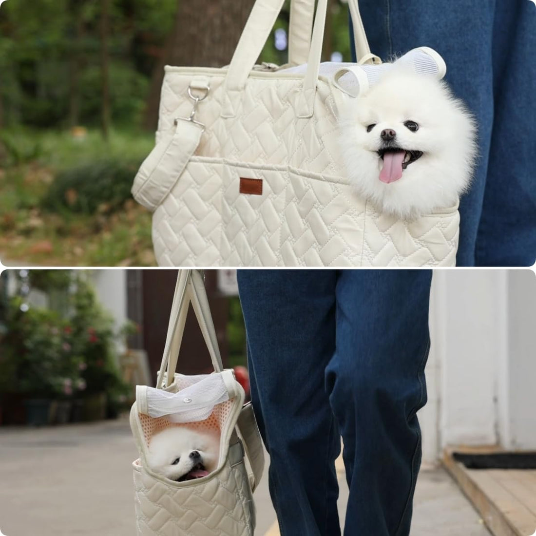 Breathable Mesh Pet Carrier Bag With Multiple Pockets And Cushion