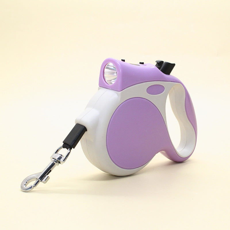 Retractable Pet Leash With Built-In Light