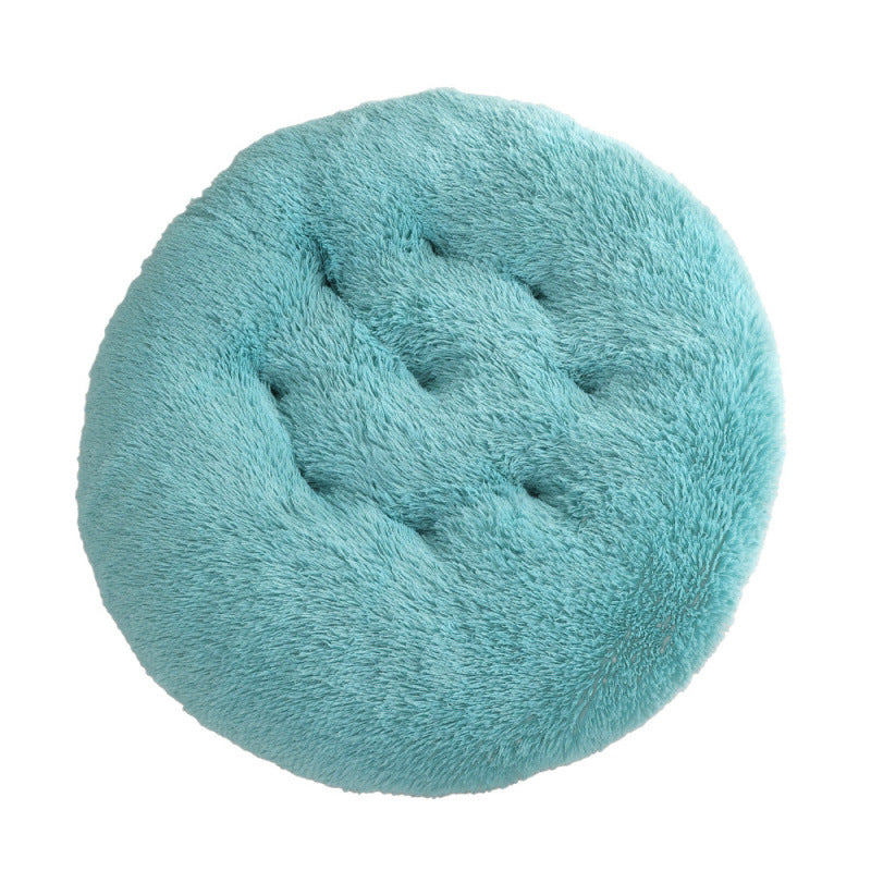 Round Plush Pet Bed Soft Warm Sleeping Mat