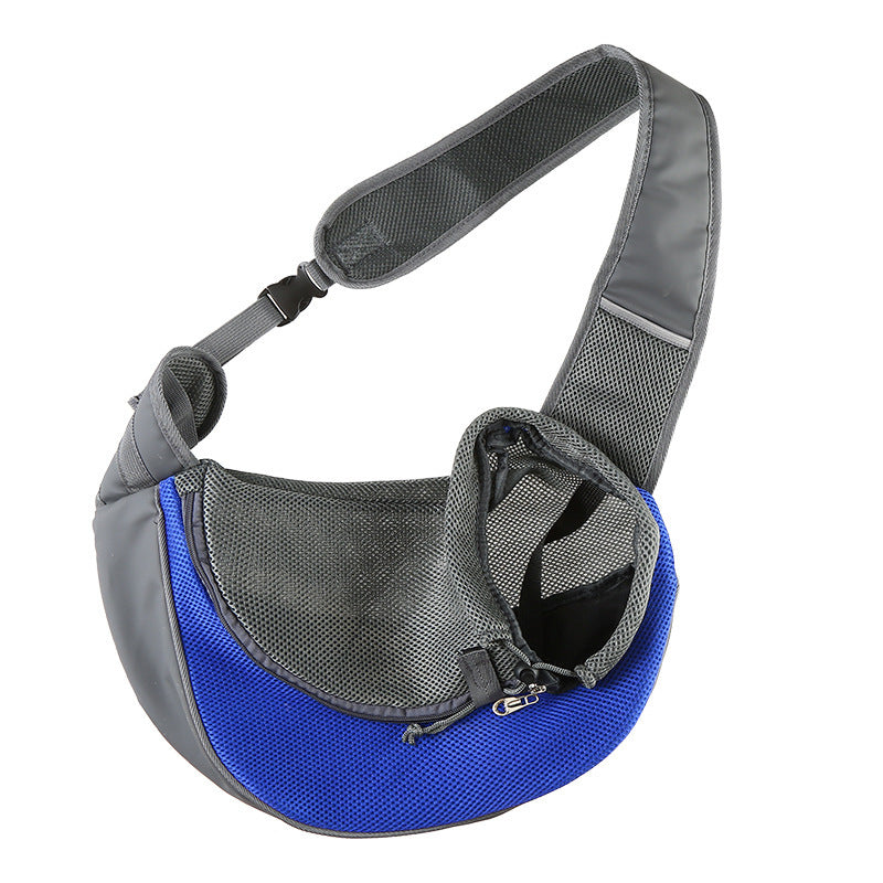 Outdoor Travel Mesh Pet Carrier Single Shoulder Sling Bag