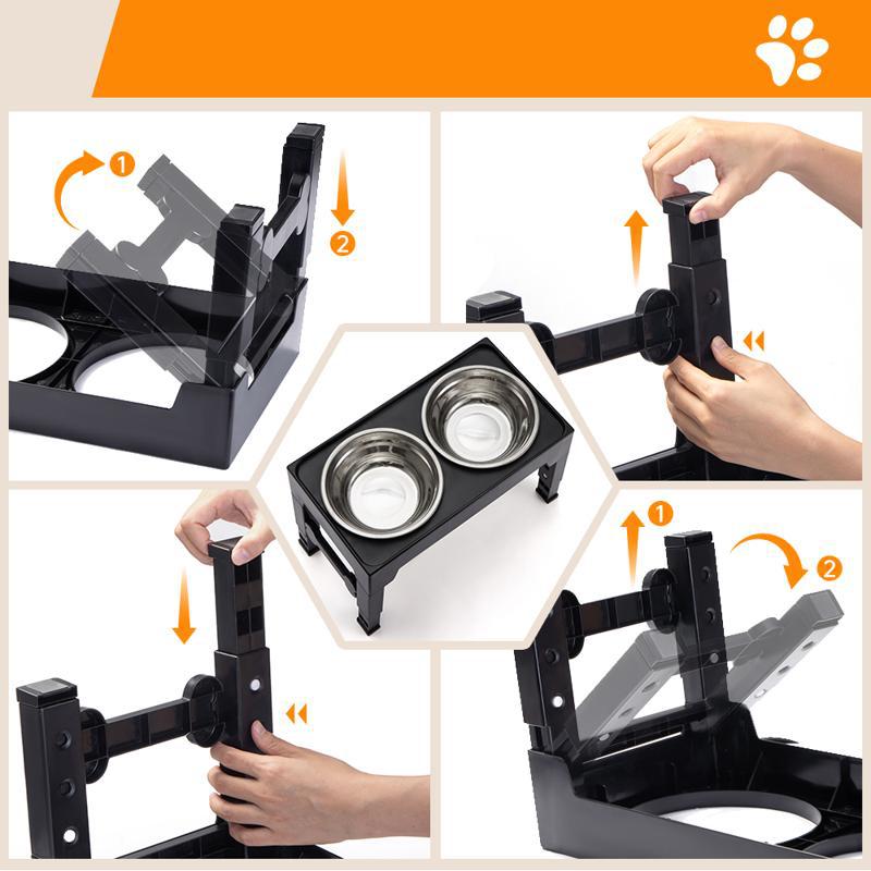 Pet Lifting Feeding Bowl Neck Protection Anti-Tumble Stand