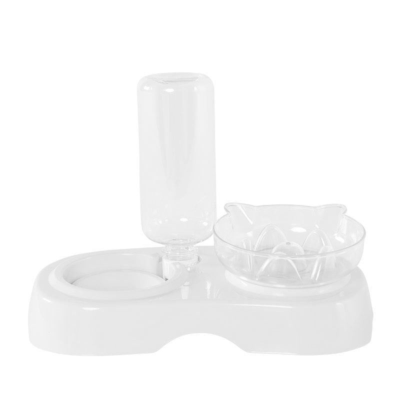 Pet Transparent Feeding Drinking Bowl Plastic Design