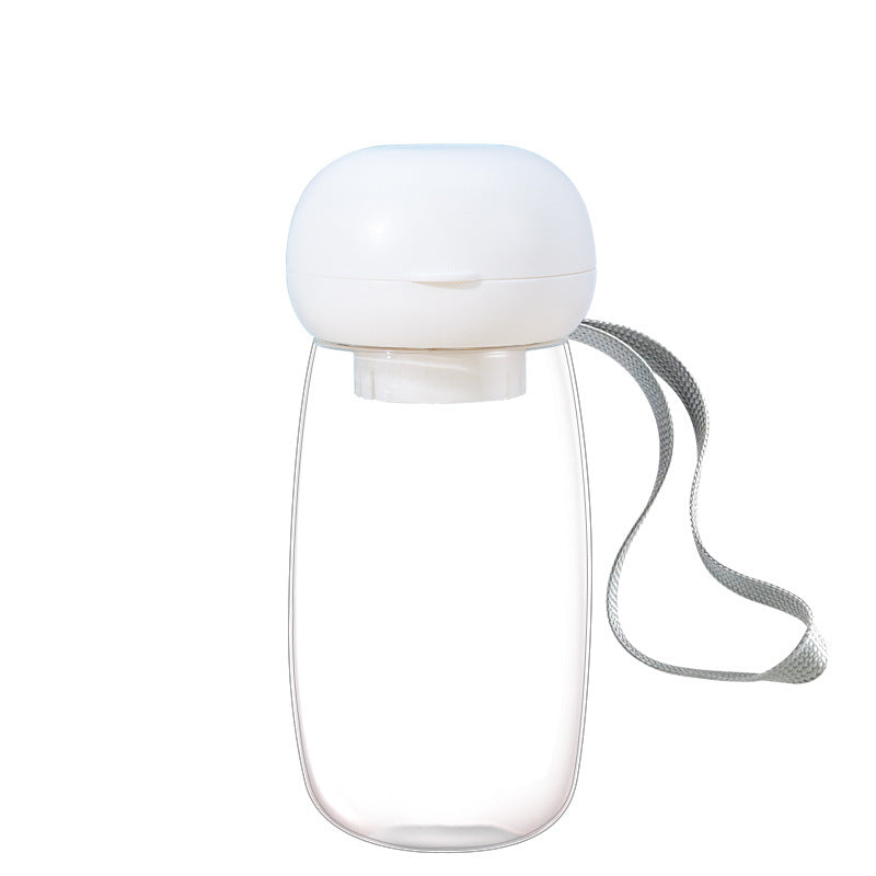 Pet Portable Water Bottle Travel Drinking Bowl Lanyard Feeder