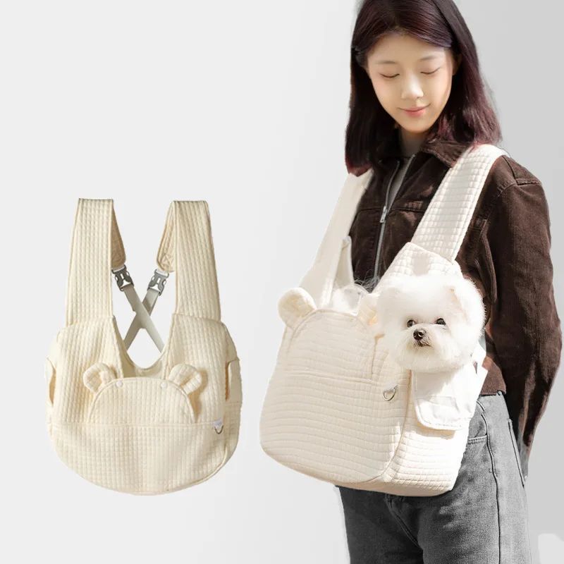 Pet Backpack Carrier Breathable Cross-Design Travel Bag