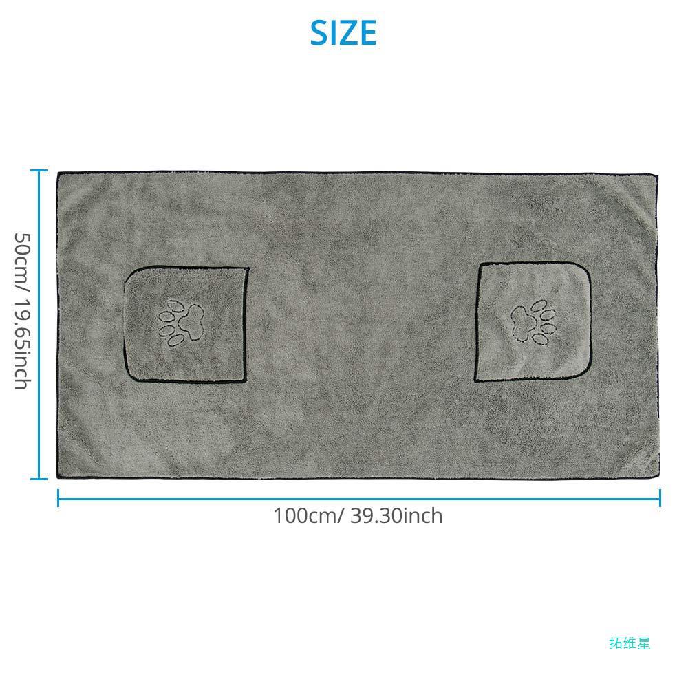 Super Absorbent Pet Bathrobe Bath Towel Clothing
