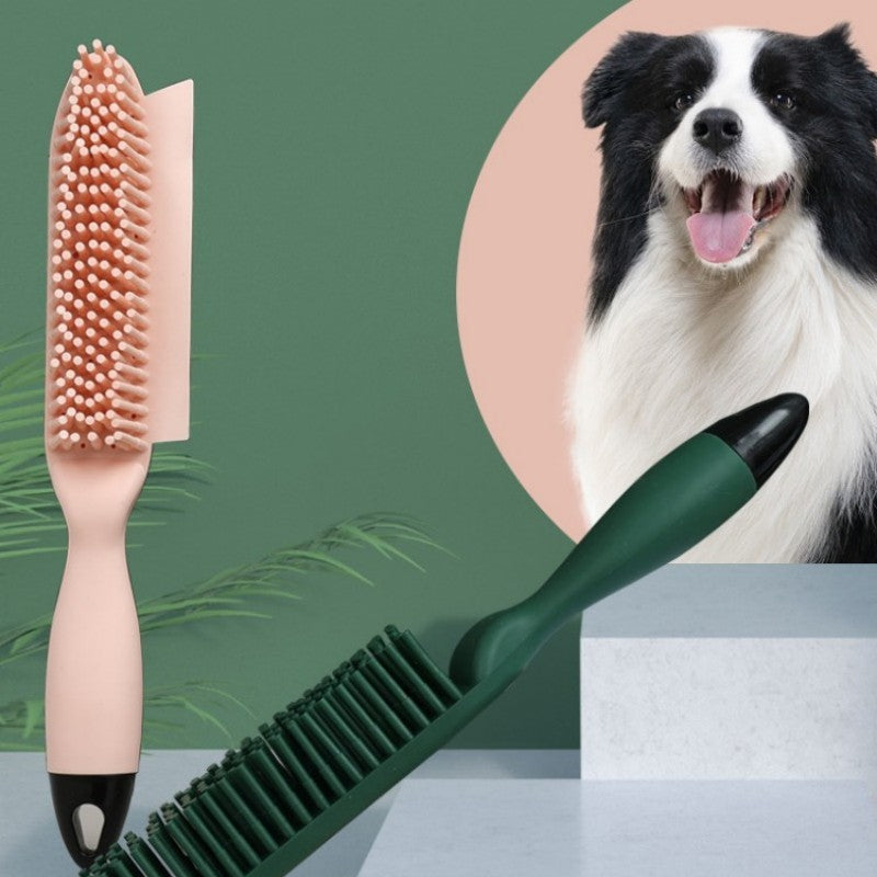Pet Hair Removal Brush Grooming Comb With Massage Tool
