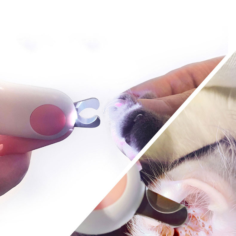 LED Mini ABS Pet Nail Trimmer With Light
