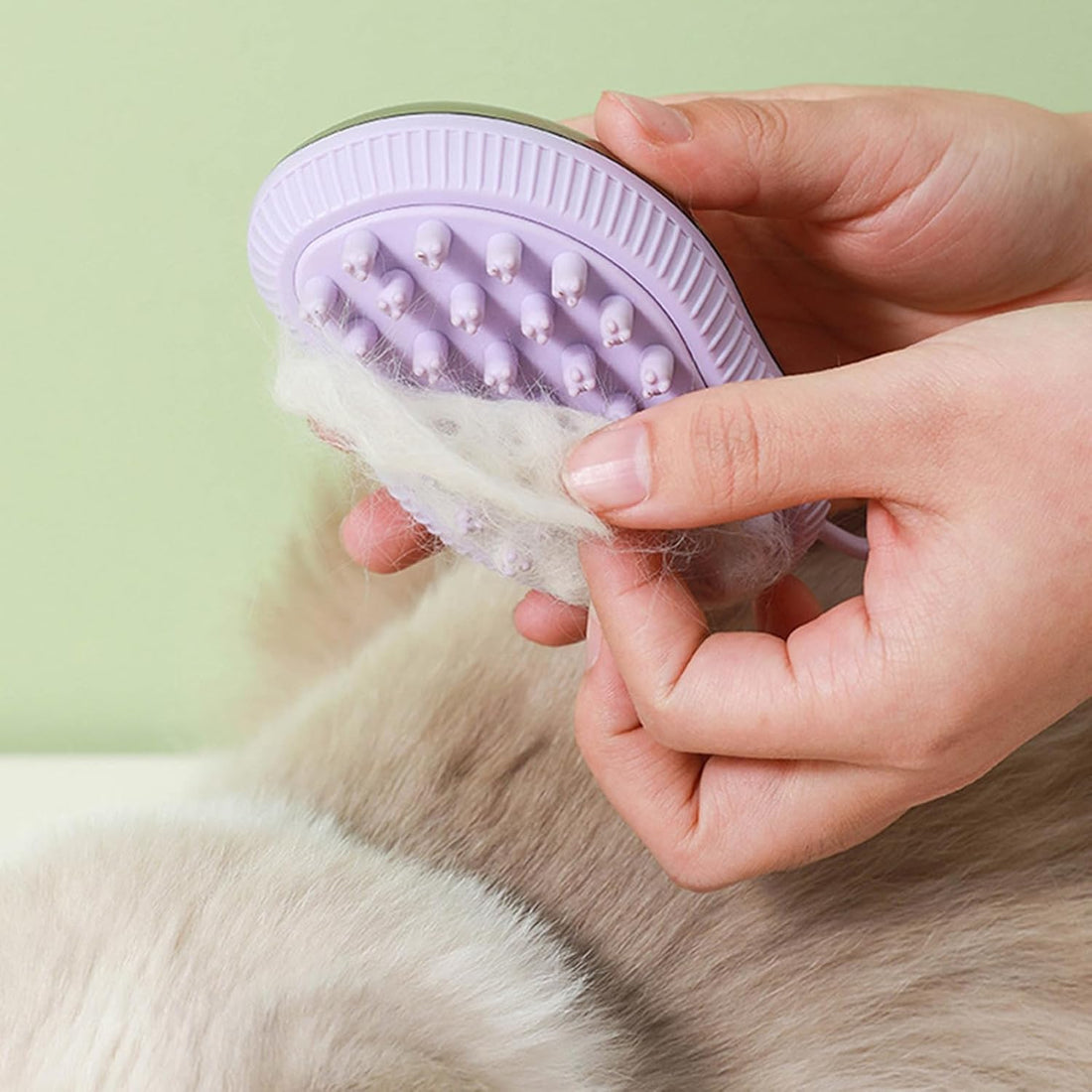 Silicone Pet Bath Brush Shampoo Dispenser Grooming Tool