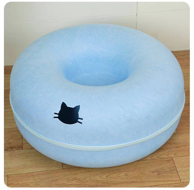 Pet Comfortable Round Tunnel Bed Plush Nest