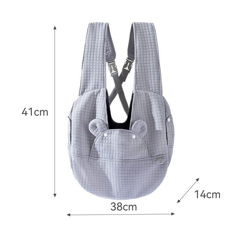 Pet Backpack Carrier Breathable Cross-Design Travel Bag