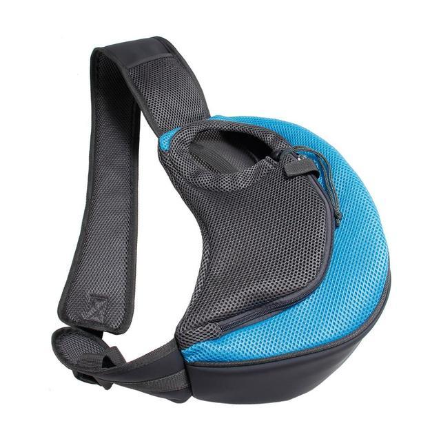 Outdoor Travel Mesh Pet Carrier Single Shoulder Sling Bag