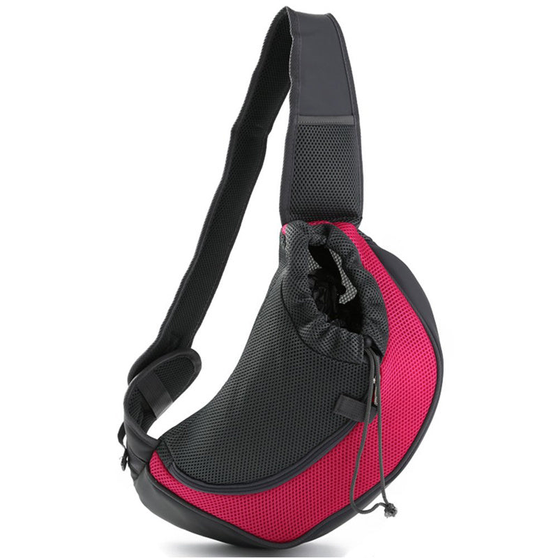 Outdoor Travel Mesh Pet Carrier Single Shoulder Sling Bag