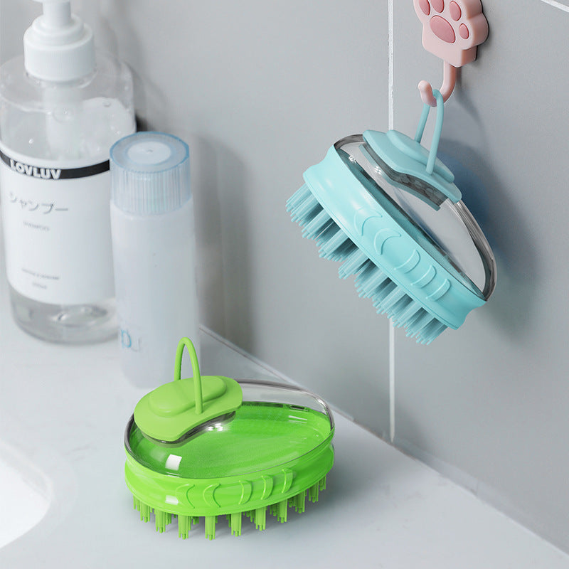 Pet Bath Massage Brush Cleaning Grooming Tool
