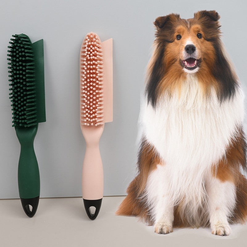 Pet Hair Removal Brush Grooming Comb With Massage Tool