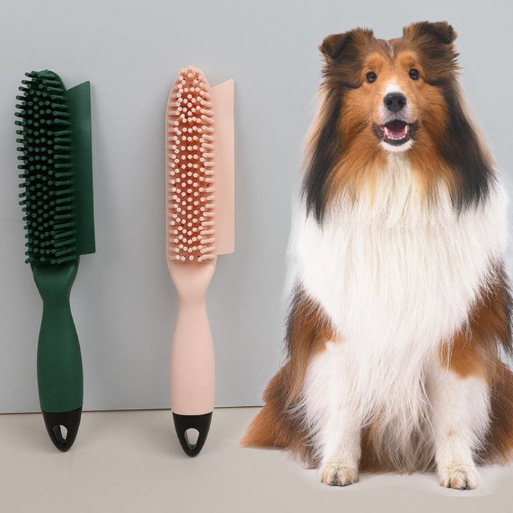 Pet Hair Removal Brush Grooming Comb With Massage Tool