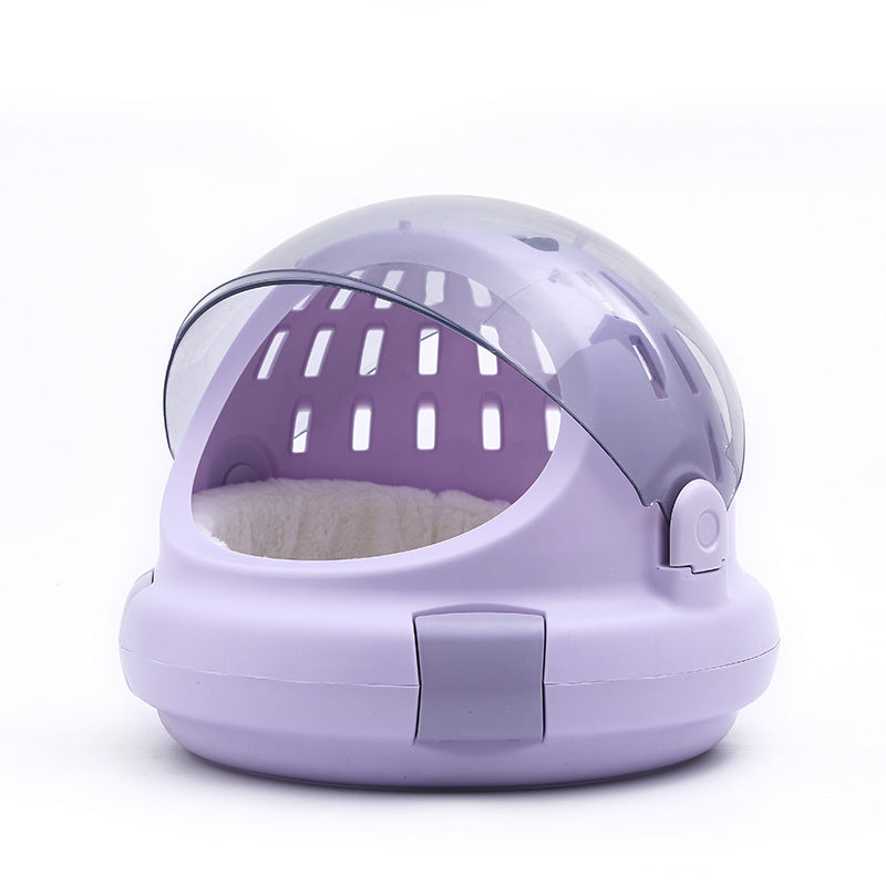 Pet Carrier Space Capsule With Panoramic Window And Cushion