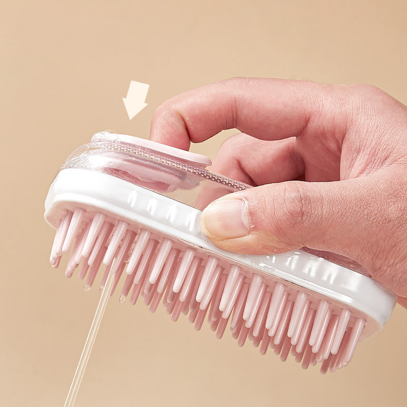 Silicone Pet Bath Massage Foam Brush Cleaning Tool