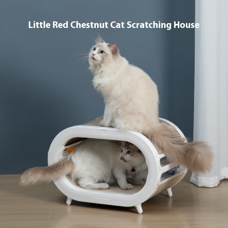 Pet Scratch Board Nest Chew Play Villa Toy