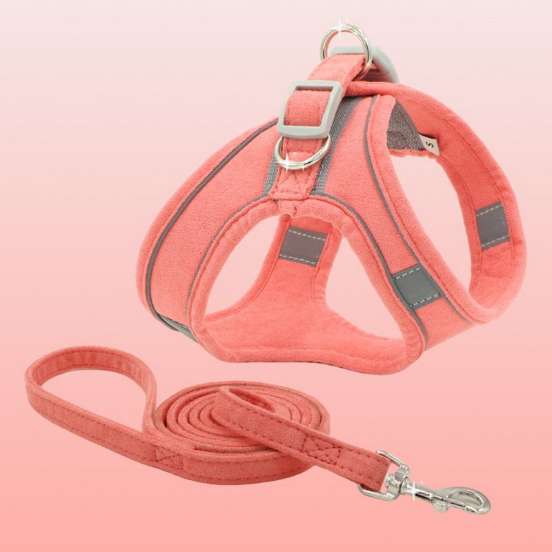 Pet Vest Type Chest Harness With Leash Set