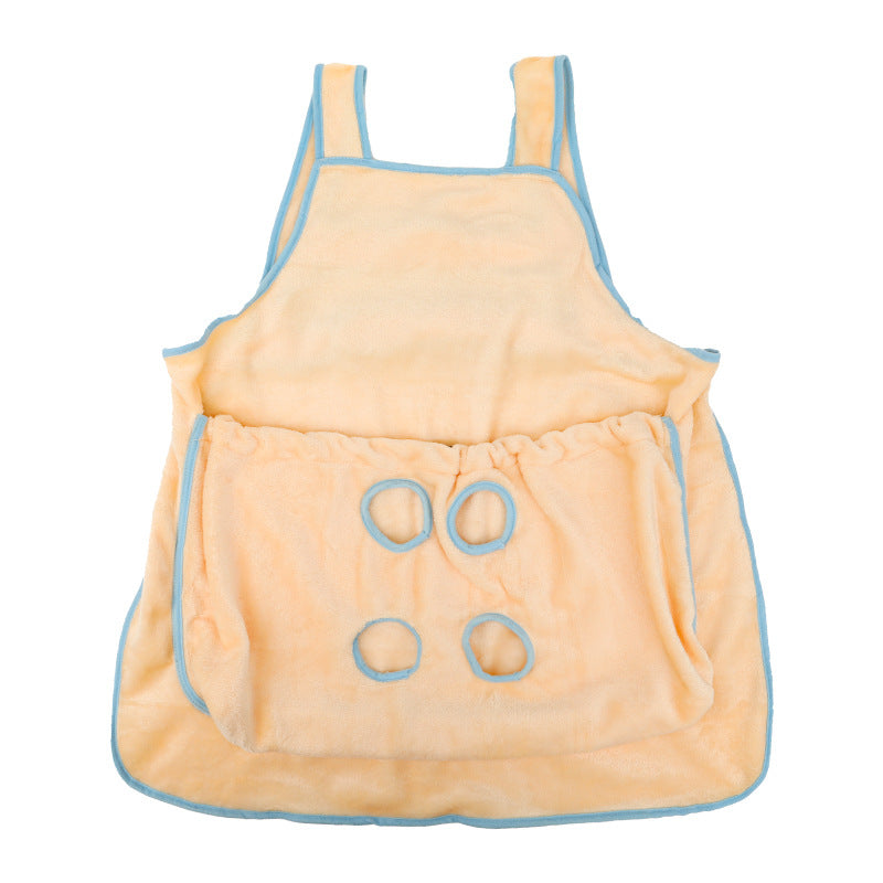 Outdoor Travel Pet Carrier Apron With Plush Sleeping Pocket
