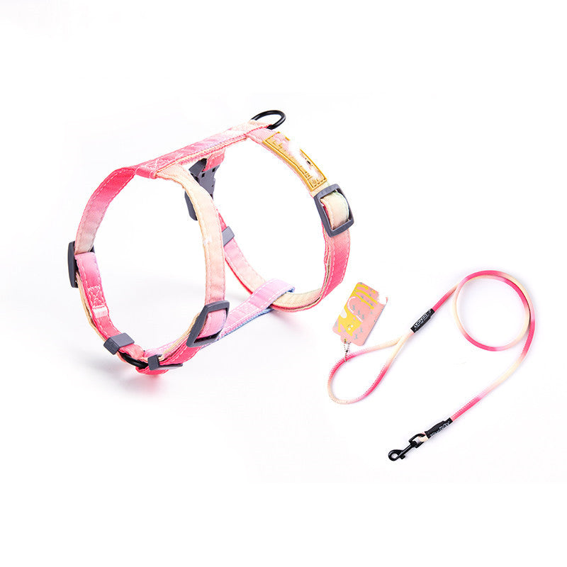Pet Fashion Anti-Escape Harness With Leash Set