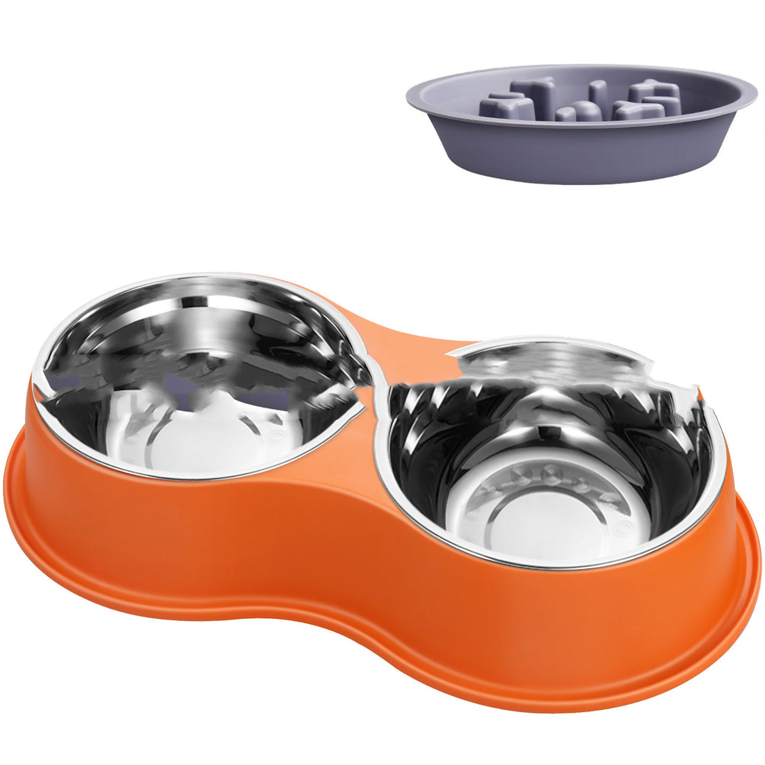 Pet Removable Slow Feeding Bowl Detachable Design
