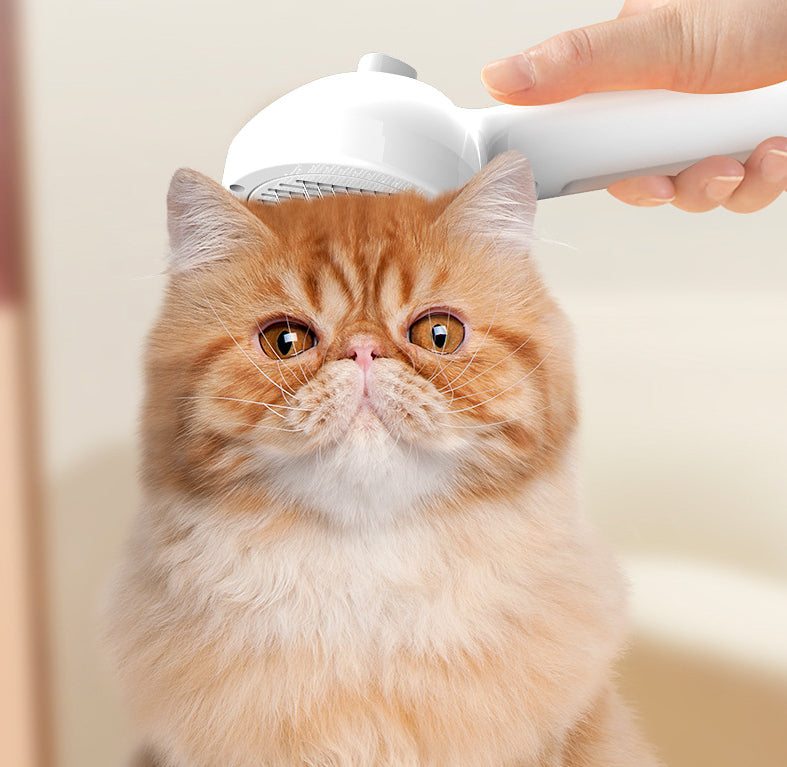 Self-Cleaning Pet Comb Hair Remover With Dematting Tool