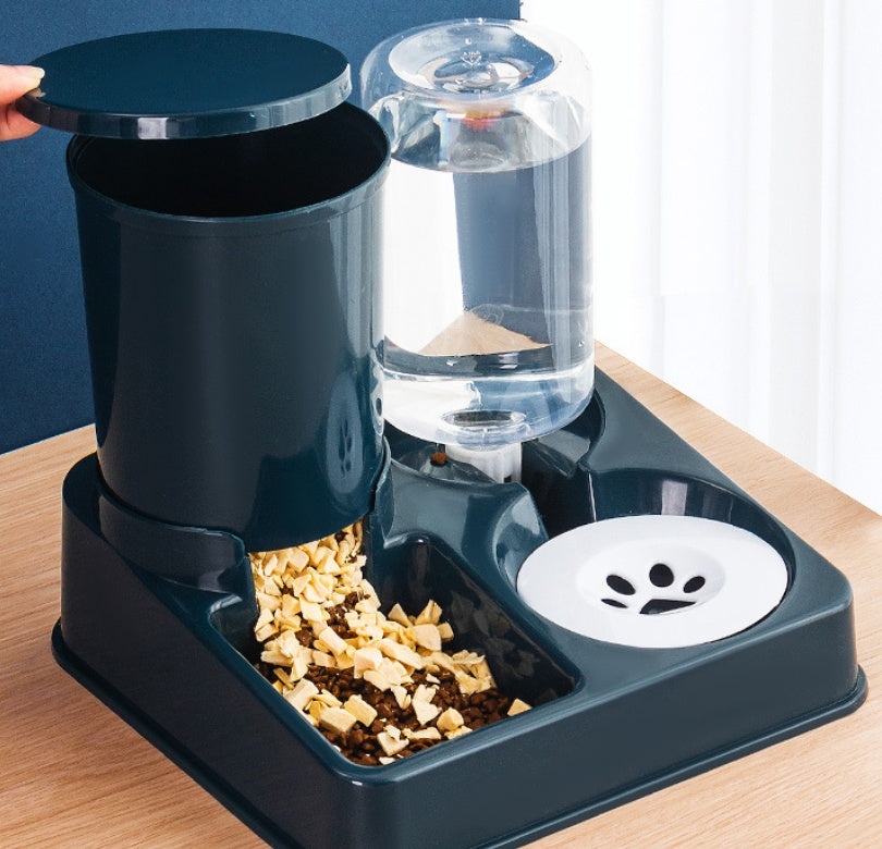 Pet Automatic Feeding Bowl Basin Combined Device