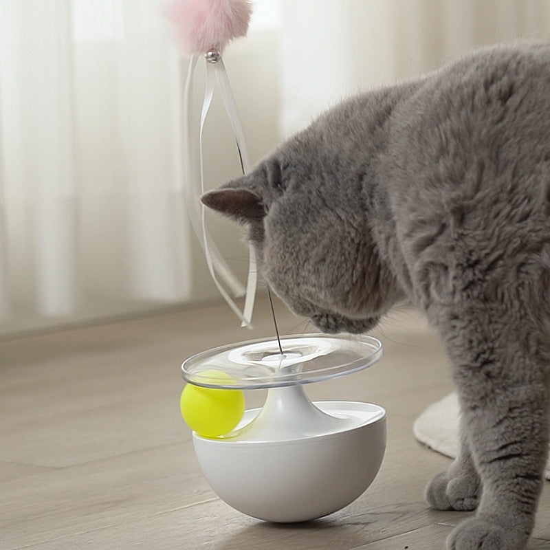 Interactive Pet Toy Spinning Stick Tumbler