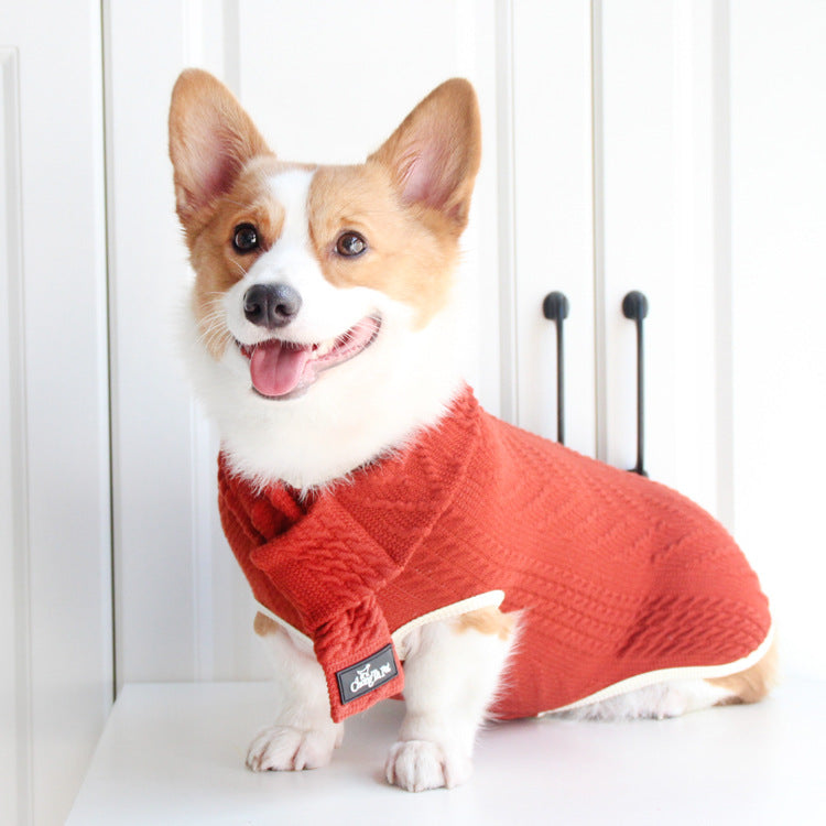 Vintage Twist Pet Knitted Sweater Clothing