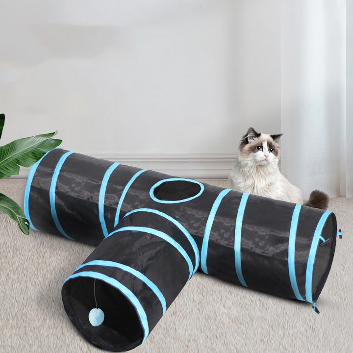 Foldable Pet Tunnel Climbing Path Toy Set