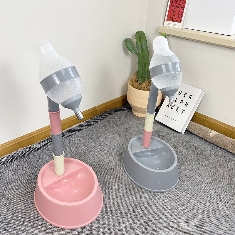 Pet Automatic Water Dispenser Adjustable Height Bowl Feeder Fountain