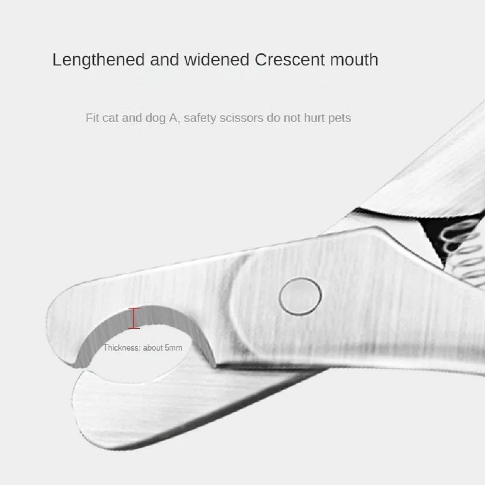 Professional Stainless Steel Pet Nail Clipper With Safety Design