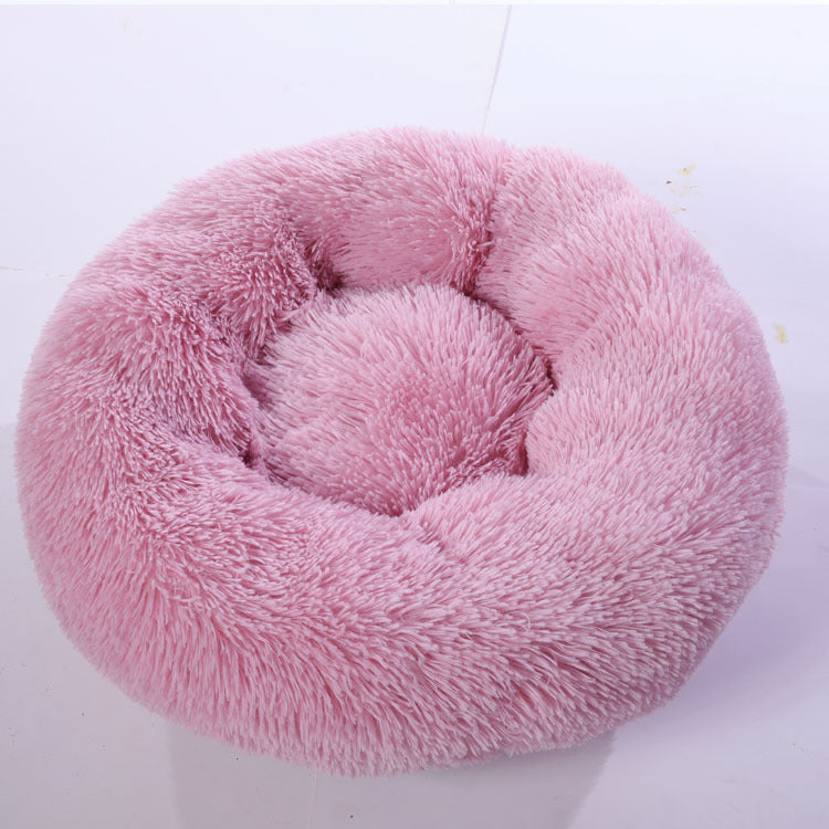 Pet Round Cotton Winter Warm Sleeping Bed Kennel