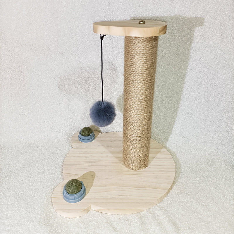 Solid Wood Pet Turntable Bite-Resistant Interactive Toy