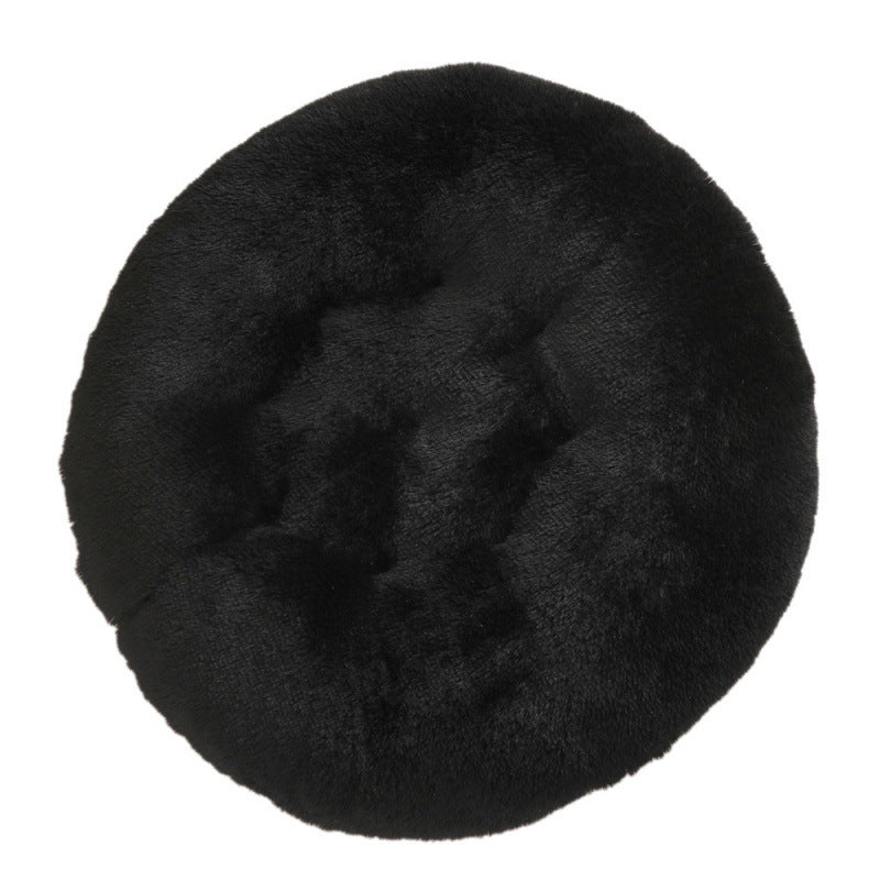 Round Plush Pet Bed Soft Warm Sleeping Mat