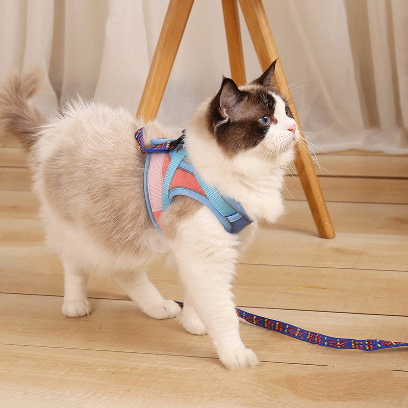 Pet Anti-Escape Reflective Harness With Leash Set