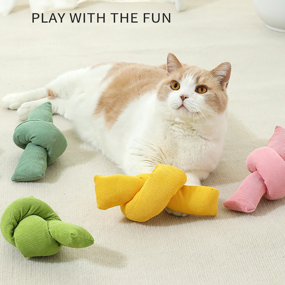 Interactive Pet Rope Toy Knotted Chew Tug Natural Cotton