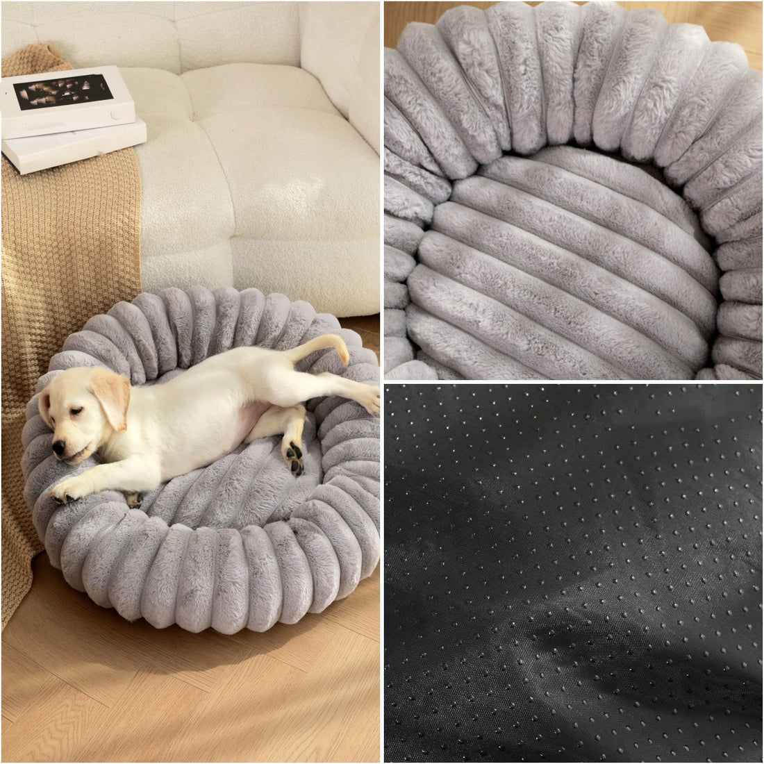 Pet Plush Round Winter Warm Sleeping Nest Bed
