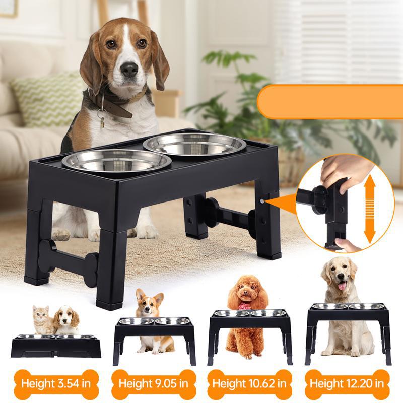 Pet Lifting Feeding Bowl Neck Protection Anti-Tumble Stand