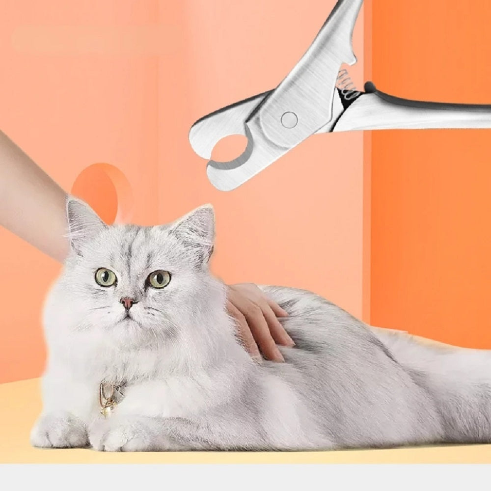Professional Stainless Steel Pet Nail Clipper With Safety Design